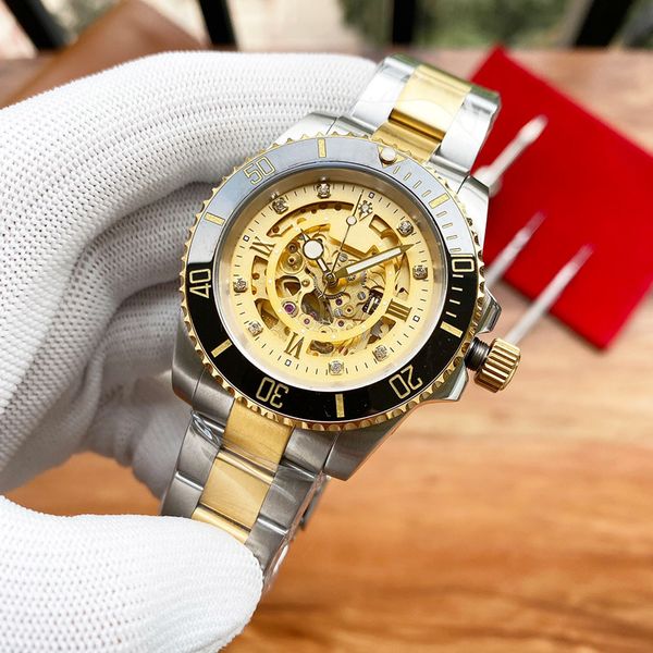 watch mens watches automatic mechanical watch 40mm fashion bezel business wristwatch montre de luxe, Slivery;brown
watch mens watches automatic mechanical watch 40mm fashion bezel business wristwatch montre de luxe, Slivery;brown