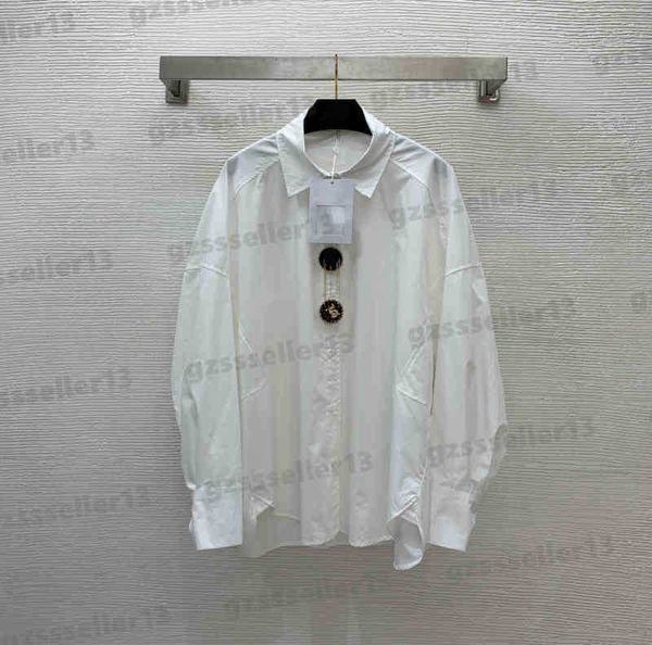 for womens blouses fashion simple white blouse shirts three-button dolman-sleeve loose-fitting shirt luxury designer women clothing 0912
for womens blouses fashion simple white blouse shirts three-button dolman-sleeve loose-fitting shirt luxury designer women clothing 0912