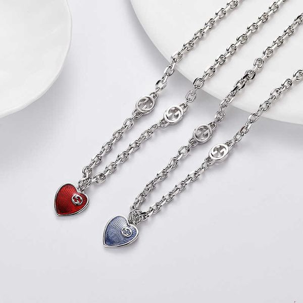 2023 designer new jewelry same interlocking double enamel love necklace straight, Silver
2023 designer new jewelry same interlocking double enamel love necklace straight, Silver