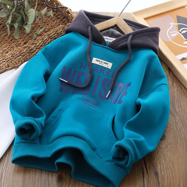 pullover boys velvet padded thickened autumn and winter children s single layer fleece lined hooded bottoming shirt sweater 221122, Blue
pullover boys velvet padded thickened autumn and winter children s single layer fleece lined hooded bottoming shirt sweater 221122, Blue