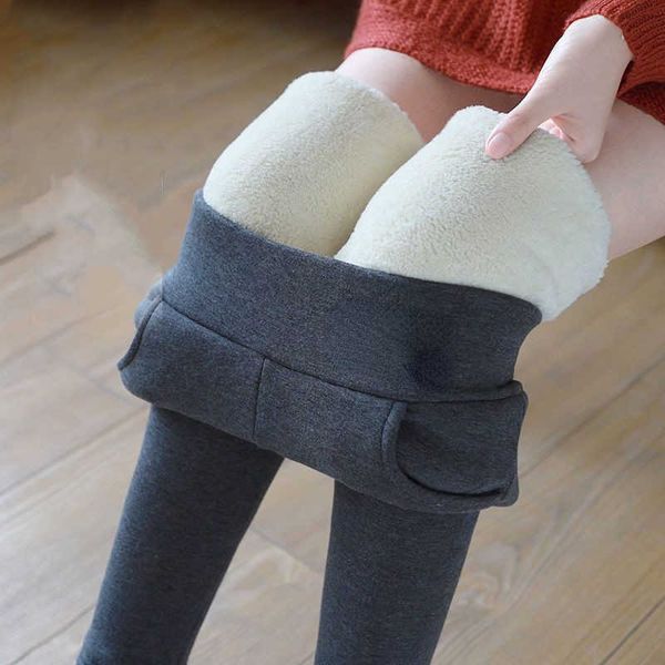 women's leggings thick standard pocket lamb fleece leggings women's winter plush thickened outer warm and velvet in winter, Black
women's leggings thick standard pocket lamb fleece leggings women's winter plush thickened outer warm and velvet in winter, Black