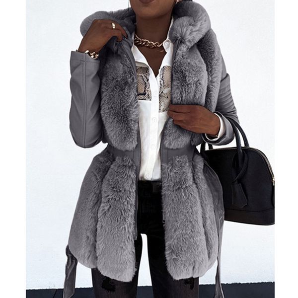 women's fur faux warm winter women thick zipper jacket coat with belt collar leather jackets outerwear ladies parkas 221123, Black
women's fur faux warm winter women thick zipper jacket coat with belt collar leather jackets outerwear ladies parkas 221123, Black