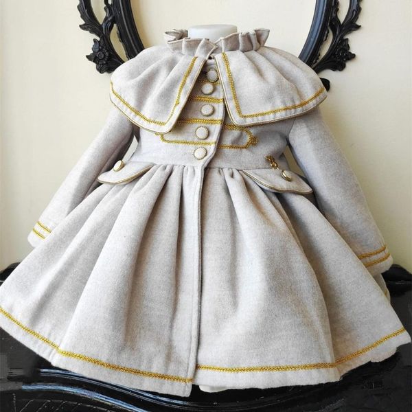 coat 1 12y baby girl autumn winter handmand customized england spanish grey princes for christmas casual 221122, Blue;gray
coat 1 12y baby girl autumn winter handmand customized england spanish grey princes for christmas casual 221122, Blue;gray