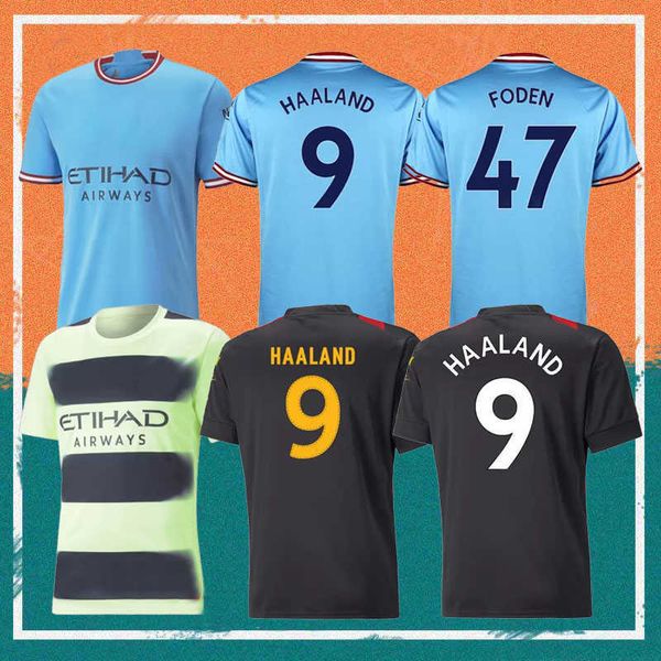 22/23 haaland de bruyne grealish soccer jersey 2022 home sterling g.jesus mahrez bernardo mans cities football 3rd kids kit shirts uniform, Black;yellow
22/23 haaland de bruyne grealish soccer jersey 2022 home sterling g.jesus mahrez bernardo mans cities football 3rd kids kit shirts uniform, Black;yellow