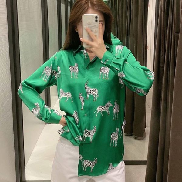 women's jumpsuits rompers women's animal printing shirt autumn loose long sleeve casual blouse turn down collar 221123, Black;white
women's jumpsuits rompers women's animal printing shirt autumn loose long sleeve casual blouse turn down collar 221123, Black;white