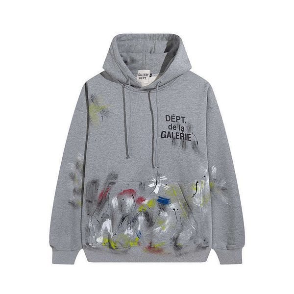 men hoodie designer gall dep cotton hoodiy oversize casual leisure ink splashing color wash 22fw brand luxury fashion print hnd8, Black 
men hoodie designer gall dep cotton hoodiy oversize casual leisure ink splashing color wash 22fw brand luxury fashion print hnd8, Black