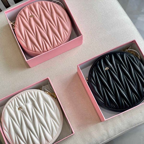 shoulder bags circular bag designer womens handbag luxury chain crossbody purses pink bags women pleating leather handbags 221123
shoulder bags circular bag designer womens handbag luxury chain crossbody purses pink bags women pleating leather handbags 221123