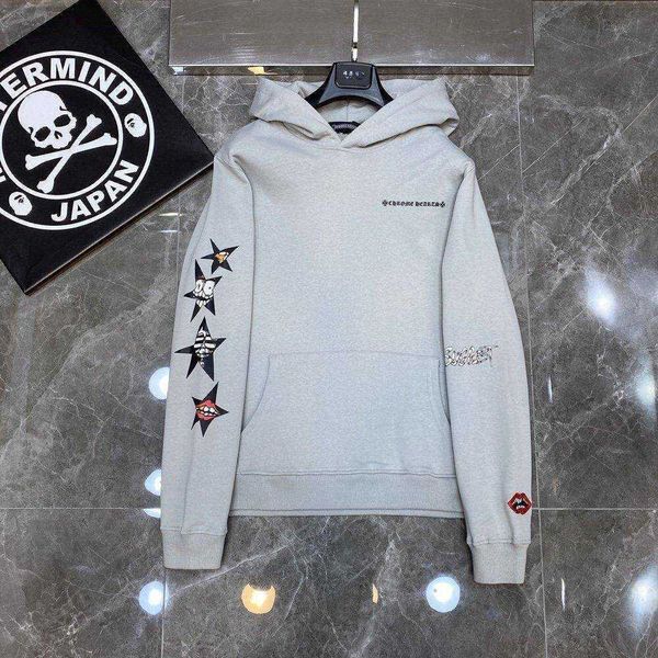 designer hoodies chromes' heartss men women stylist jacket graffiti embroidery, Black
designer hoodies chromes' heartss men women stylist jacket graffiti embroidery, Black