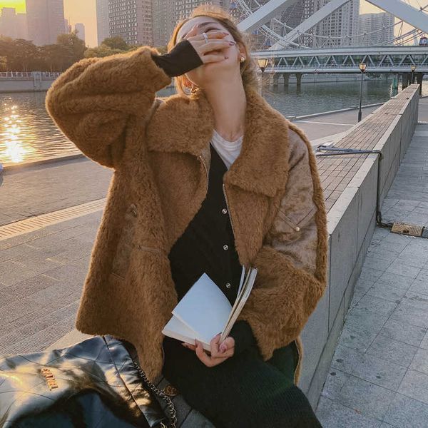 women's wool blends cashmere fur 2022 new fur integrated short wool coat women's young wool coat winter, Black
women's wool blends cashmere fur 2022 new fur integrated short wool coat women's young wool coat winter, Black