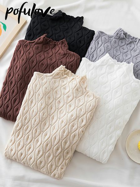 women's sweaters half turtleneck women knitwear slim solid color pullover autumn and winter warm knitted jumper soft pull 221123, White;black
women's sweaters half turtleneck women knitwear slim solid color pullover autumn and winter warm knitted jumper soft pull 221123, White;black