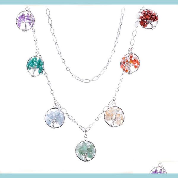 pendant necklaces wishing pendant tree of life long sweater necklace creative yoga accessories necklaces 7 chakra gemstone a dhgarden dht5d, Silver
pendant necklaces wishing pendant tree of life long sweater necklace creative yoga accessories necklaces 7 chakra gemstone a dhgarden dht5d, Silver