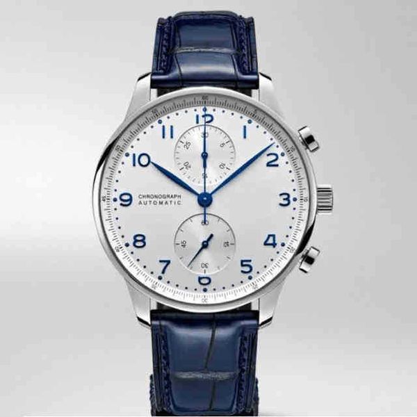 men watch chronograph pilot portugieser sapphire rose gold coffee black blue leather sport white watches, Slivery;brown
men watch chronograph pilot portugieser sapphire rose gold coffee black blue leather sport white watches, Slivery;brown