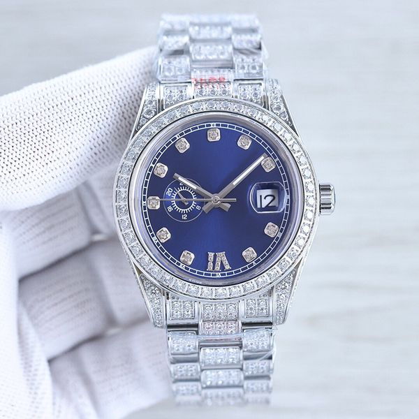 watch men diamond 41mm automatic mechanical women wristwatch montre de luxe stainless steel strap fashion wristwatches, Slivery;brown
watch men diamond 41mm automatic mechanical women wristwatch montre de luxe stainless steel strap fashion wristwatches, Slivery;brown