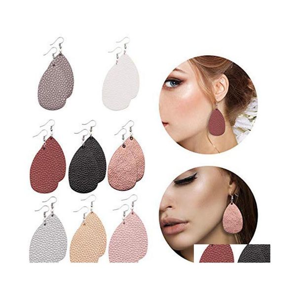 dangle chandelier trendy waterdrop pu leather dangle earrings simple double sides printing teardrop earring for women jewelry gift dhhpg, Silver
dangle chandelier trendy waterdrop pu leather dangle earrings simple double sides printing teardrop earring for women jewelry gift dhhpg, Silver