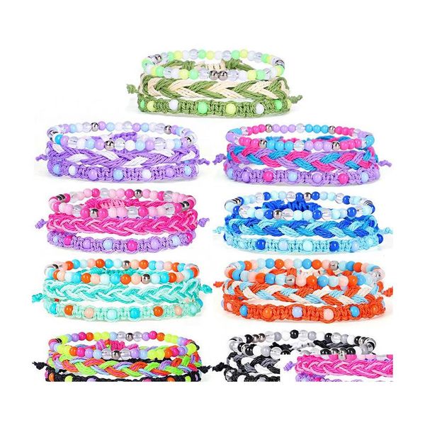 chain 3pcs/lot summer string bracelet for women girl link chain handmade woven braided adjustable bracelets jewelry wrist anklet lea dhugf, Black
chain 3pcs/lot summer string bracelet for women girl link chain handmade woven braided adjustable bracelets jewelry wrist anklet lea dhugf, Black