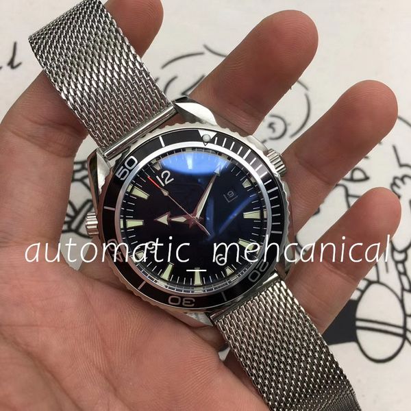 classic mens watch 43mm black dial 904l stainless steel automatic mechanical movement luminous sapphire glass wristwatch, Slivery;brown
classic mens watch 43mm black dial 904l stainless steel automatic mechanical movement luminous sapphire glass wristwatch, Slivery;brown