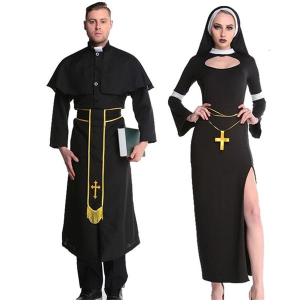 theme costume halloween jesus priest robe virgin mary nun black catholic cosplay clothing dress headscarf cross suit 221124, Black;red
theme costume halloween jesus priest robe virgin mary nun black catholic cosplay clothing dress headscarf cross suit 221124, Black;red