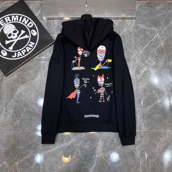 luxury hooded sweatshirt chromes heartss designer pullover red classic graffiti figure zipper sweater spring autumn pure cotton coat, Black
luxury hooded sweatshirt chromes heartss designer pullover red classic graffiti figure zipper sweater spring autumn pure cotton coat, Black