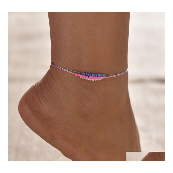 anklets anklets women fashion simple beach anklet ladies mtilayer colorf mixed color rice bead foot chain accessories drop delivery j dhljo, Red;blue
anklets anklets women fashion simple beach anklet ladies mtilayer colorf mixed color rice bead foot chain accessories drop delivery j dhljo, Red;blue
