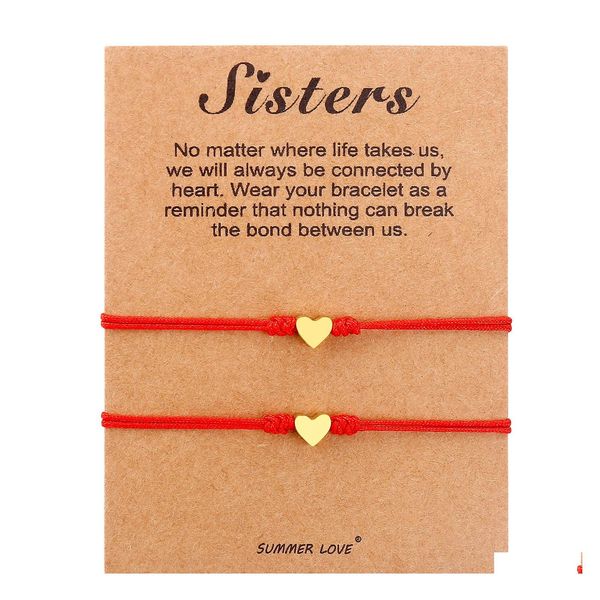 charm bracelets 2pcs love heart handmade bracelet for women men adjustable wish good lucky red strings couple friendship bracelets j dhsvu, Golden;silver
charm bracelets 2pcs love heart handmade bracelet for women men adjustable wish good lucky red strings couple friendship bracelets j dhsvu, Golden;silver