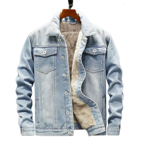 men s jackets winter denim warm fleece jeans thick casual outwear s fashion streetwear coat 5xl 221123, Black;brown
men s jackets winter denim warm fleece jeans thick casual outwear s fashion streetwear coat 5xl 221123, Black;brown