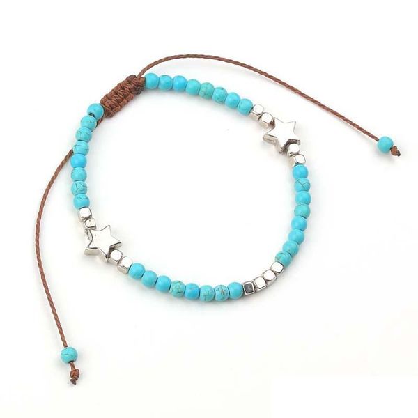 charm bracelets design handmade woven turquoise fivepointed star beaded charm friendship bracelet bohemia adjustable bracelets ankle dheci, Golden;silver
charm bracelets design handmade woven turquoise fivepointed star beaded charm friendship bracelet bohemia adjustable bracelets ankle dheci, Golden;silver