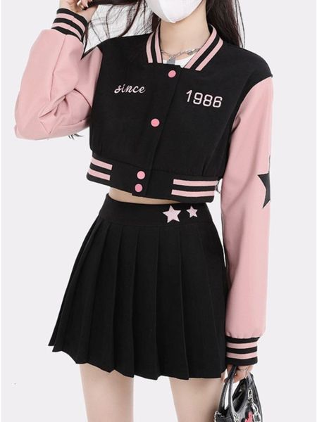 two piece dress preppy style sweet set patchwork contrast color short coats pleated high waist mini skirts embroidery female slim sets 22112, White
two piece dress preppy style sweet set patchwork contrast color short coats pleated high waist mini skirts embroidery female slim sets 22112, White