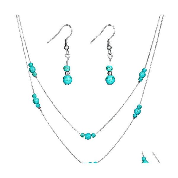 pendant necklaces brand vintage turquoise jewelry sets blue necklace earring ring set women drop delivery necklaces pendants dhxki, Silver
pendant necklaces brand vintage turquoise jewelry sets blue necklace earring ring set women drop delivery necklaces pendants dhxki, Silver