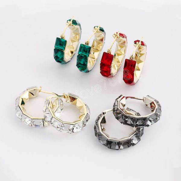 vintage shiny gold color copper huggie hoop earrings for women glass earrings trendy jewelry, Golden;silver
vintage shiny gold color copper huggie hoop earrings for women glass earrings trendy jewelry, Golden;silver