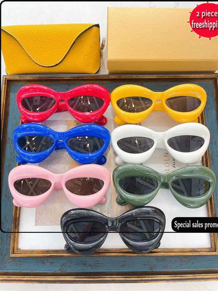 luxury fashion trends 60%off design sunglasses new luo yijia ins net red with the same personality dudu double lip dign lw40097, White;black
luxury fashion trends 60%off design sunglasses new luo yijia ins net red with the same personality dudu double lip dign lw40097, White;black