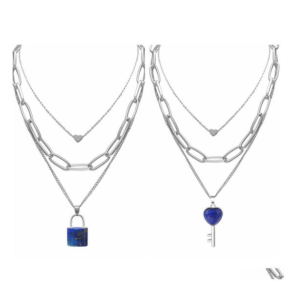 pendant necklaces gemstone lock key layered chain couple necklace chunky punk sier choker cuban link statement jewelry for women and dhfg8, Silver
pendant necklaces gemstone lock key layered chain couple necklace chunky punk sier choker cuban link statement jewelry for women and dhfg8, Silver