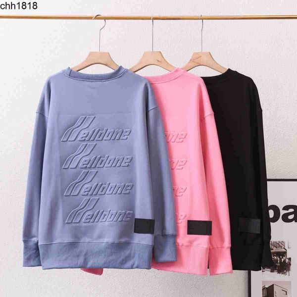 welldone solid relief embossed bullet screen lettering embossed men's and women's round neck sweater loose fitting pullover, Black
welldone solid relief embossed bullet screen lettering embossed men's and women's round neck sweater loose fitting pullover, Black