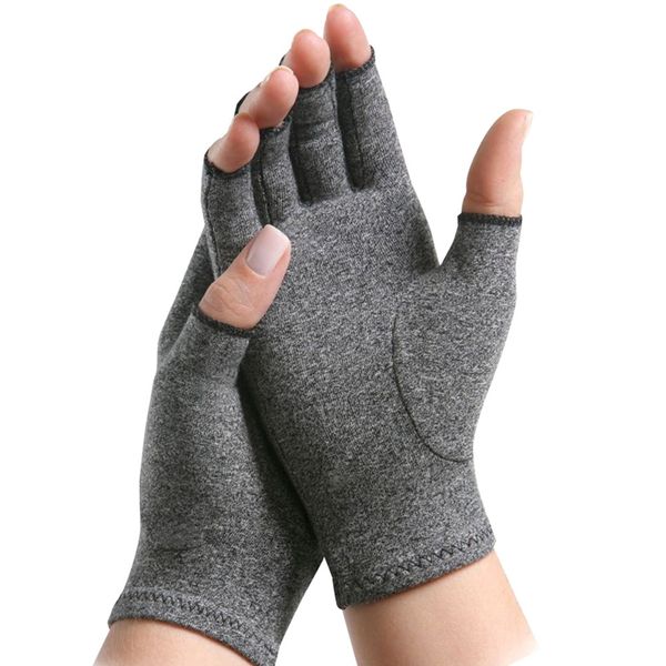 five fingers gloves 1 pair compression arthritis half finger arthritic joint pain relief hand therapy open 221119, Blue;gray
five fingers gloves 1 pair compression arthritis half finger arthritic joint pain relief hand therapy open 221119, Blue;gray