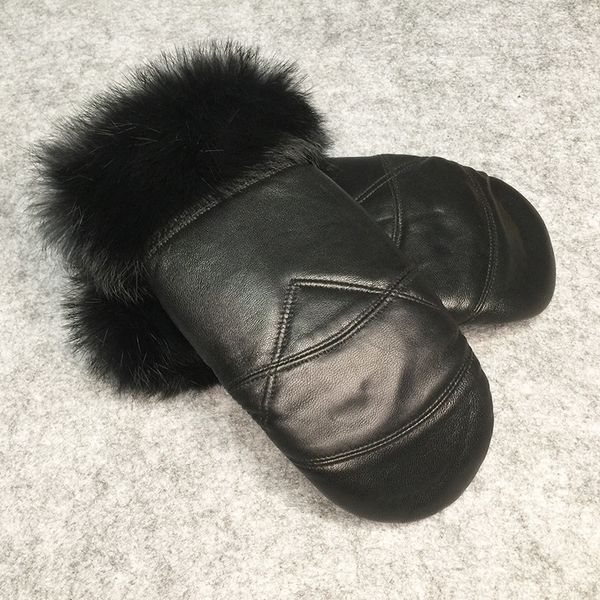 five fingers gloves winter warm mittens for women outdoor genuine leather gloves with fluffy rabbit fur ladies super warm ski gloves 221123, Blue;gray
five fingers gloves winter warm mittens for women outdoor genuine leather gloves with fluffy rabbit fur ladies super warm ski gloves 221123, Blue;gray