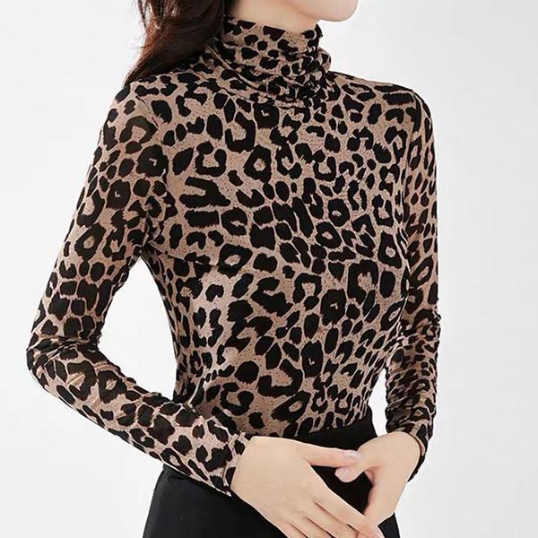 women's jumpsuits rompers women turtle neck long sleeve leopard print autumn basic blouse tshirt 221123, Black;white
women's jumpsuits rompers women turtle neck long sleeve leopard print autumn basic blouse tshirt 221123, Black;white