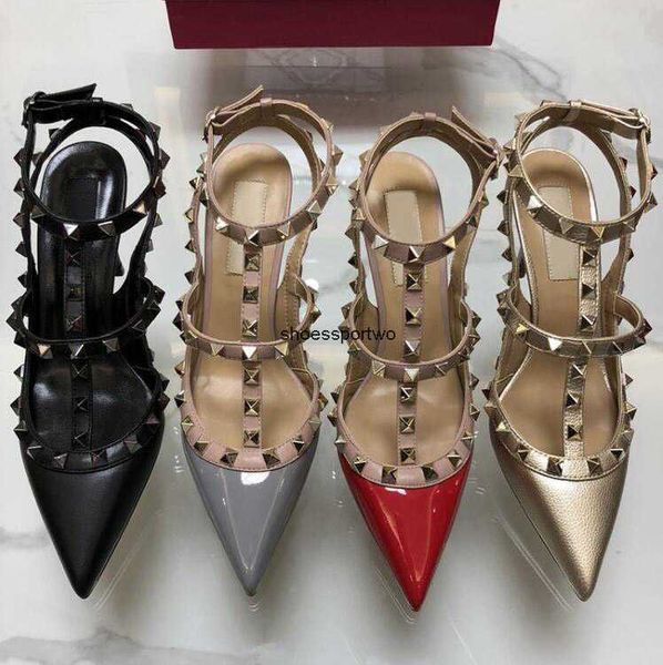 women ankle buckles high heels dress shoes patent leather ladies rivets neon color, Black
women ankle buckles high heels dress shoes patent leather ladies rivets neon color, Black