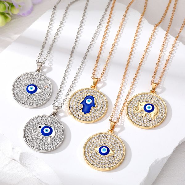turkey evil eye necklace bling lucky blue eye elephant fatima hand pendant necklaces women men jewelry, Silver
turkey evil eye necklace bling lucky blue eye elephant fatima hand pendant necklaces women men jewelry, Silver