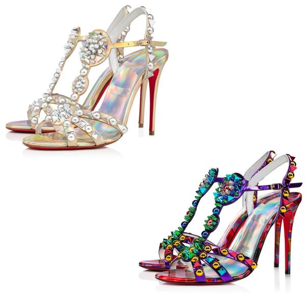 summer women's sandals fashion brand goldora reds soled high heels patent leather pearl cross belt round tower multicolored luminous ef, Black
summer women's sandals fashion brand goldora reds soled high heels patent leather pearl cross belt round tower multicolored luminous ef, Black