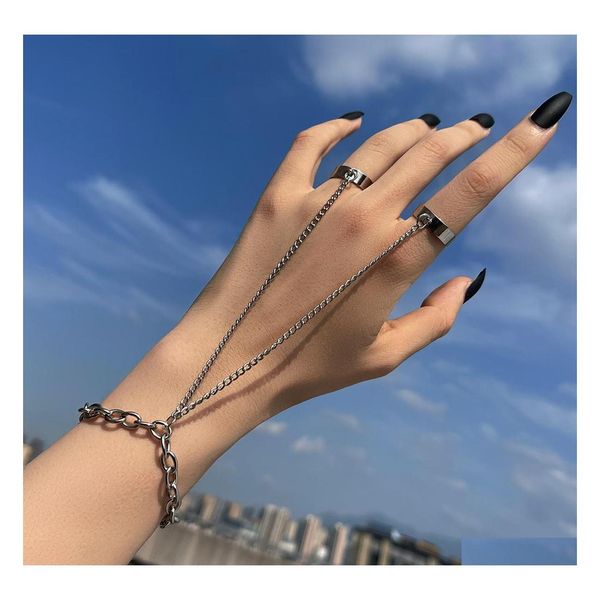 charm bracelets punk geometric sier color chain wrist bracelet for men ring charm set couple emo fashion jewelry gifts psera mujer d dhtvd, Golden;silver
charm bracelets punk geometric sier color chain wrist bracelet for men ring charm set couple emo fashion jewelry gifts psera mujer d dhtvd, Golden;silver