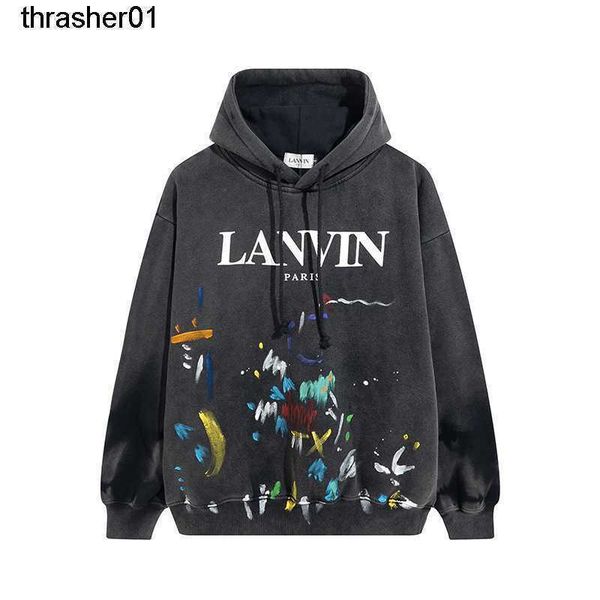 men's hoodies designer sweatshirts winter 2022 fashion brand lanvins letter printing men's women's casual fashion streetwear, Black
men's hoodies designer sweatshirts winter 2022 fashion brand lanvins letter printing men's women's casual fashion streetwear, Black