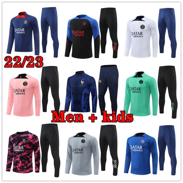 22 23 psgs messis tracksuit football jerseys training suit jersey soccer maillot survetement foot futbol chandal jogging jacket 2022 2023 me, Black
22 23 psgs messis tracksuit football jerseys training suit jersey soccer maillot survetement foot futbol chandal jogging jacket 2022 2023 me, Black