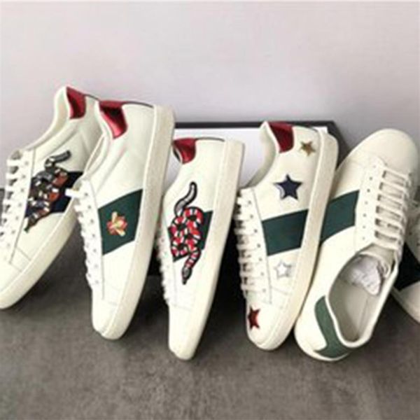 genuine leather flats designer men women classic casual shoes python tiger bee flower embroidered cock love sneakers203j, Black
genuine leather flats designer men women classic casual shoes python tiger bee flower embroidered cock love sneakers203j, Black