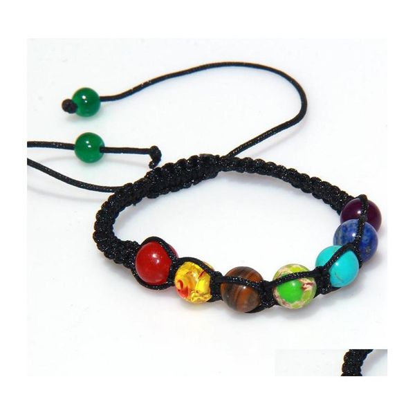 charm bracelets 7 chakra healing beaded bracelet reiki prayer nce beads bracelets handmade braided bangles for women men adjustable dh9ce, Golden;silver
charm bracelets 7 chakra healing beaded bracelet reiki prayer nce beads bracelets handmade braided bangles for women men adjustable dh9ce, Golden;silver