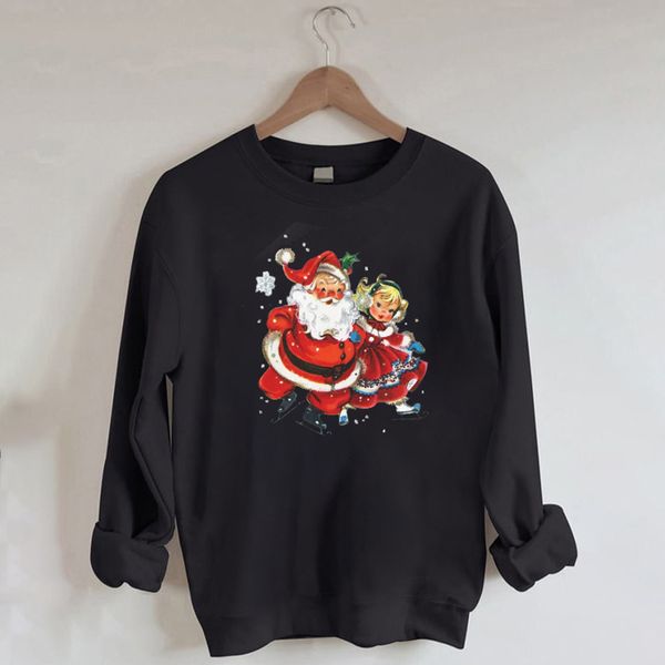 women's hoodies sweatshirts santa claus and girl cute cartoon print sweatshirt casual hoodie autumn winter baggy couple hooded pullove, Black
women's hoodies sweatshirts santa claus and girl cute cartoon print sweatshirt casual hoodie autumn winter baggy couple hooded pullove, Black