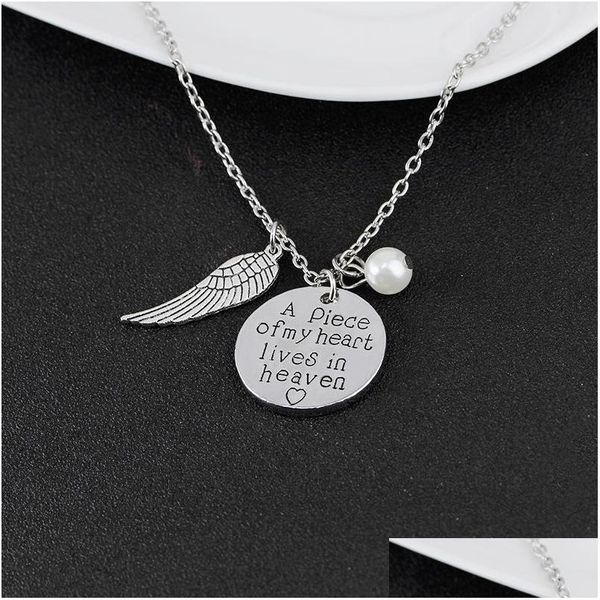 pendant necklaces angel wings necklaces women imitation pearls charms necklace a piece of my heart lives in heaven gift for daughter dhzne, Silver
pendant necklaces angel wings necklaces women imitation pearls charms necklace a piece of my heart lives in heaven gift for daughter dhzne, Silver