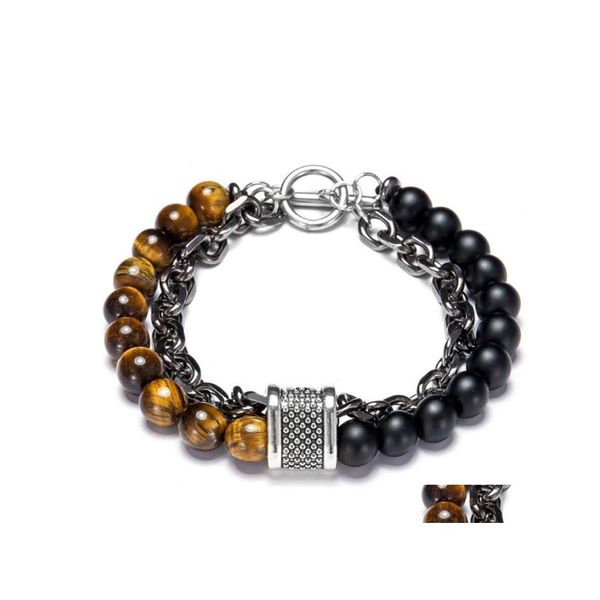 beaded beads stainless steel doublelayer bracelet mens agate black handmade metal doublerow cuff with magnetic drop delivery jewelry dh2mh
beaded beads stainless steel doublelayer bracelet mens agate black handmade metal doublerow cuff with magnetic drop delivery jewelry dh2mh
