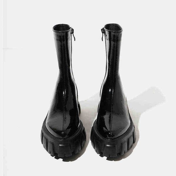 p family soled black short elastic thin 2022 new patent leather pointed thick heel british style martin boots women
p family soled black short elastic thin 2022 new patent leather pointed thick heel british style martin boots women