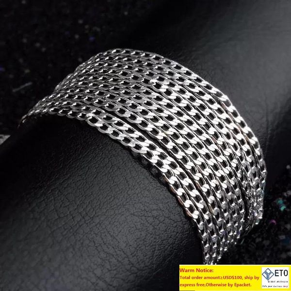 bulk 2mm sterling silver side necklace cuban link chains for women mens jewelry inches
bulk 2mm sterling silver side necklace cuban link chains for women mens jewelry inches
