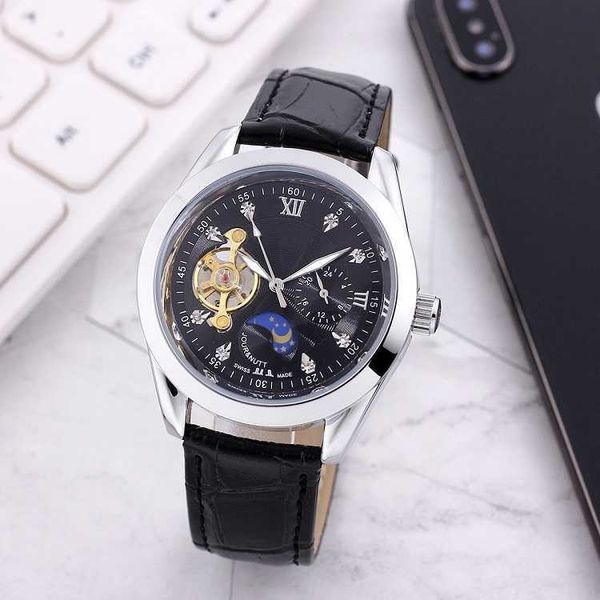 watches luxury designer large flywheel automatic mechanical watch wristwatches genuine leather strap, Silver
watches luxury designer large flywheel automatic mechanical watch wristwatches genuine leather strap, Silver