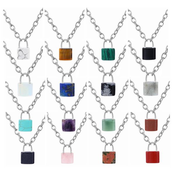 pendant necklaces women gemstone lock pendant y necklace chunky punk sier chain choker cuban link statement jewelry girls drop deliv dhybi, Silver
pendant necklaces women gemstone lock pendant y necklace chunky punk sier chain choker cuban link statement jewelry girls drop deliv dhybi, Silver